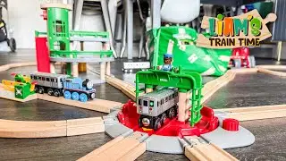 Приключения Лиама и папы на поезде BRIO! 🚂 Строим гигантскую деревянную железную дорогу для 25 00...