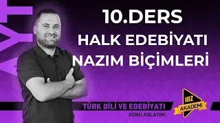 Halk edebiyatı nazım biçimleri - 40 Günde Ayt Edebiyat Kampı 2026/📌 10. GÜN