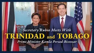 Secretary Rubio meets with Trinidad and Tobago Prime Minister Kamla Persad-Bissessar