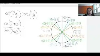 R&eacute;solution exercice pratique de trigonom&eacute;trie  (cot(7pi/3)/sec(11pi/6))