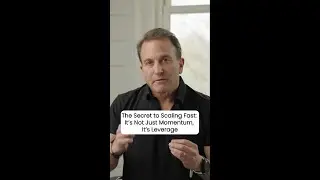 The Secret to Scaling Fast Its Not Just Momentum, Its Leverage #shorts