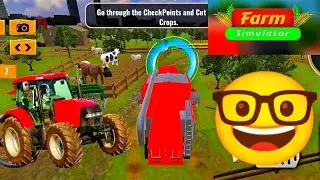 tractors on tha farm videos new tractor game farming simulator fs19 John deere tractor game #tractor