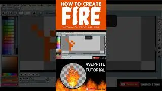 Tutorial Aseprite/How to create Fire with a custom brush. C&oacute;mo crear fuego con pincel personalizado