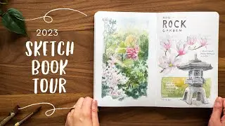 Watercolor Sketchbook Tour | 2023 Urban and Indoor Sketching