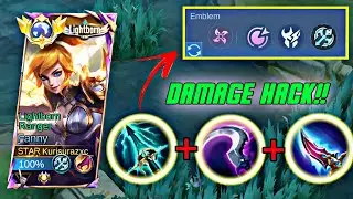 FANNY HIGH DAMAGE HACK BUILD!! THIS BUILD & EMBLEM IS LITERALLY BROKEN!! (YOU MUST TRY!!) | MLBB
