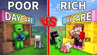 Mikey POOR vs JJ RICH Mob Daycare in Minecraft (Maizen)