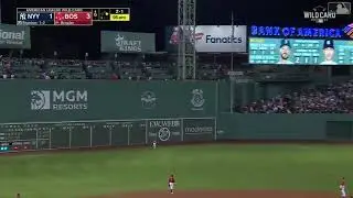 Judge OUT at Home Plate, Amazing Relay by Red Sox defense