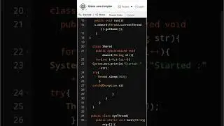 Synchroned Thread in Java at sleep(100);  || Multi Thread concept || 