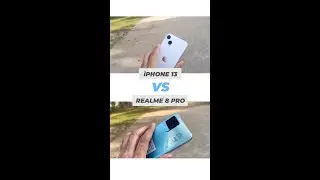 iphone 13 VS realme 8 pro | camera comparison | #shorts
