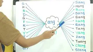 ANG | ang Word Family | Rhyming words |  Phonics garden | School learning
