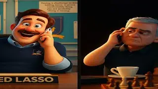Ted Lasso Calls Jos&eacute; Mourinho | Pixar-Style Animated Scene | Funny Football Moment