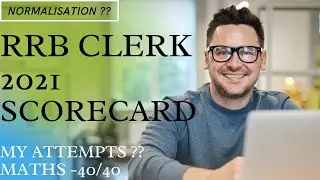 RRB CLERK PRELIMS SCORECARD 2021 ||
