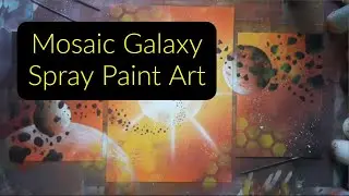 Mosaic Galaxy Spray Paint Art By Janesz