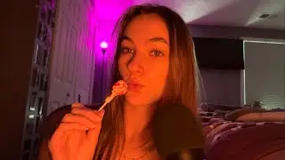 ASMR| whisper ramble while eating a lollipop 🍭