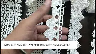 😍😍TRENDING MILKY WHITE GPO EMBROIDERED WHITE  LACE FOR GARMENTS ACCESSORIES / MAYRA FASHION LACE