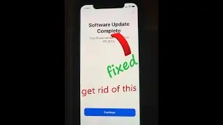 Fixed iPhone stuck on software update complete screen