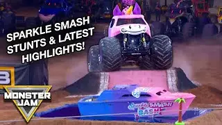 Блестящие трюки + последние моменты 2025 года! | Monster Jam