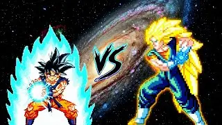 MANGA GOKU UI V5 OP VS SUPER VEGITO AI V3 OP in Jump Force Mugen