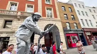 How I am getting up and down with Silverman Statue as a Firefighter.