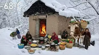 Life in A Himalayan Shepherd During The Snowfall | Most Relaxing| Village Documentary Video Snowfall