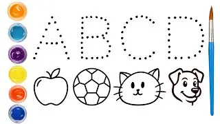 A for apple || Alphabet phonic song for kids || Toddler educational video || ABCD 