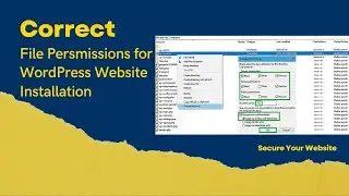 Correct File Permissions for WordPress Website | Installation File Permissions | Secure your WP Site