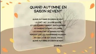 Po&eacute;sie d&rsquo;automne pour enfants &ndash; Activit&eacute;s p&eacute;dagogiques autour de Samivel