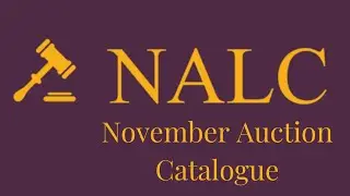 NALC's November Auction Catalogue
