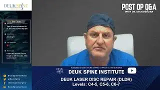 3 Level Deuk Laser Disc Repair at C4-5, C5-6, C6-7 of the Cervical Spine