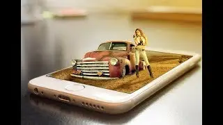 Photoshop Manipulation Tutorial - 3D Pop Out Mobile Manipulation.