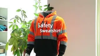 Fonirra Hi Vis Fleece Hoodie Reflective High Visibility Safety Sweatshirt