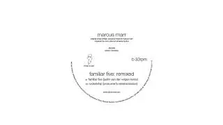 Marcus Marr - Familiar Five (Justin Van Der Volgen Remix)