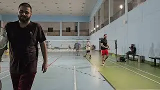 Shabbir & Hamza Vs. Sheraz & Hunain Badminton Doubles Match 2/3