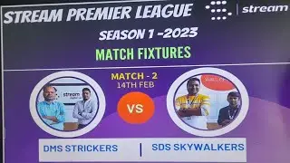 DMS STRICKERS vs SDS SKYWALKERS | Stream premier league | Knock out 2 | Season 1 |Nukkad Act |