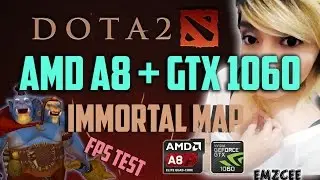 DOTA 2 FPS TEST l AMD A8 5600k l GTX 1060  l ULTRA SETTINGS