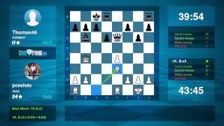 Chess Game Analysis: prashde - Thomas46 : 1-0 (By ChessFriends.com)