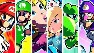 Mario Strikers Battle League - All Hyper Strikes Animations