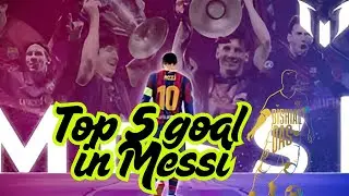 Top-5 Legendary Goals by Lionel Messi Unbelievable Skills!