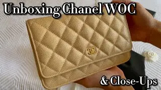 Chanel WOC in Beige Clair | Unboxing, Close-Ups and Mod Shots on 5'2