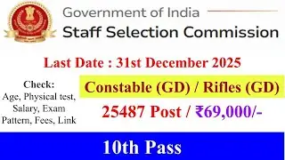 Constable GD in Central Armed Police Forces 2025 Vacancy, Constable GD Salary, constable gd vacancy