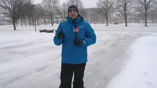 Winter storm Thursday 11 a.m. update: Downtown Indianapolis
