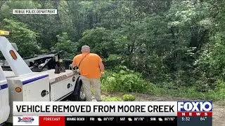 Car swept away during rainstorm removed from Moore Creek marshes
