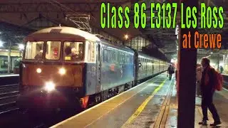 Class 86 259 (E3137) Les Ross - Crewe Train Station Winter Cumbrian Mountain Express @kartwheelkarl