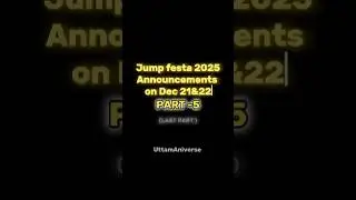 Jump festa 2025 list | #anime #dandadan #jumpfesta