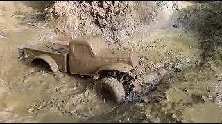 Riverside RC complex mud bogging. slow motion brushless power
