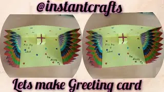 How It's Made: DIY Greeting Card with Paper Using Origami Techniques | @instantcrafts