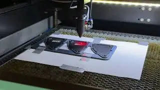 Laser engraving the HCE PERFORMANCE logo. #laserengraving #engraving #anodized #laser 