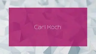 Carl Koch - appearance
