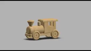 TOY WOODEN TRAIN Part 1 - Base | Fusion 360 MosPolytech's Study Project