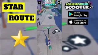 Star Route for Hillside Map - Touchgrind Scooter (Android, iOS)